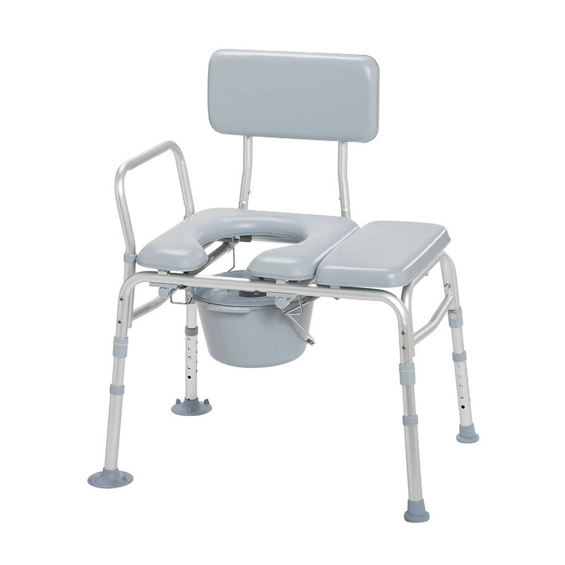DRV-Drive Medical Drive Padded Transfer Bench and Commode 400lbs