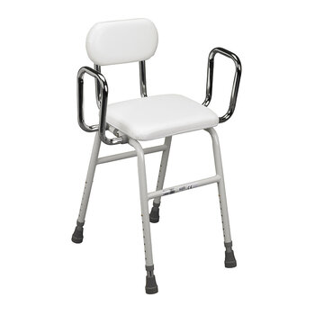 Drive Medical Drive All-Purpose Kitchen Stool w/Adjustable Arms and Legs 300lbs