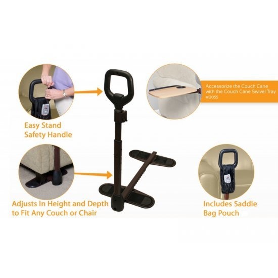 STN-Stander Stander Couch Cane with Pouch 250lbs