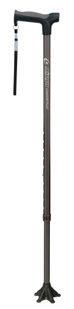 Airgo Comfort-Plus Aluminum Cane w/Claw Tip Derby Handle