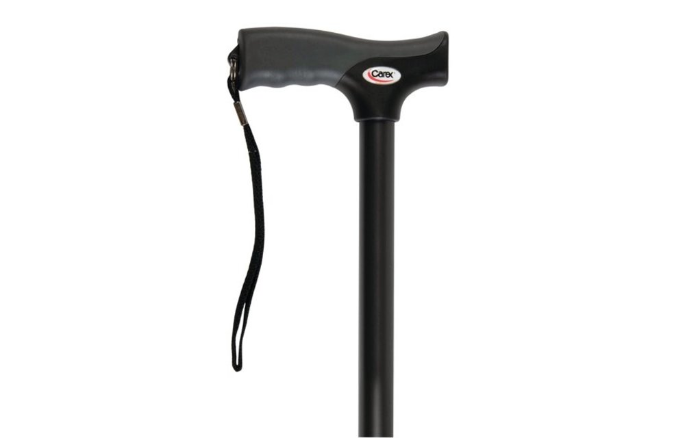 Soft Grip Folding Cane Black