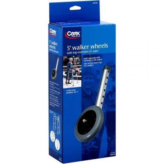 Carex 5'' Universal Walker Wheels 350lbs