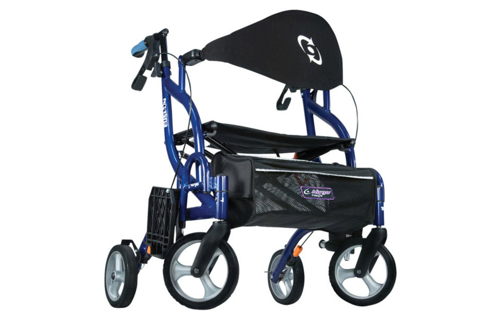 Airgo Fusion 2 IN 1 F20 Side-Folding Rollator & Transport Chair