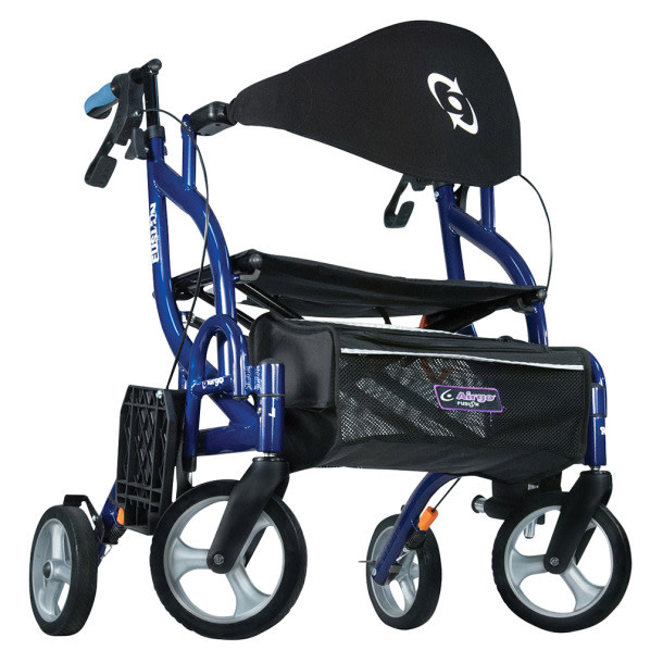 Airgo Fusion 2 IN 1 F20 Side-Folding Rollator & Transport Chair