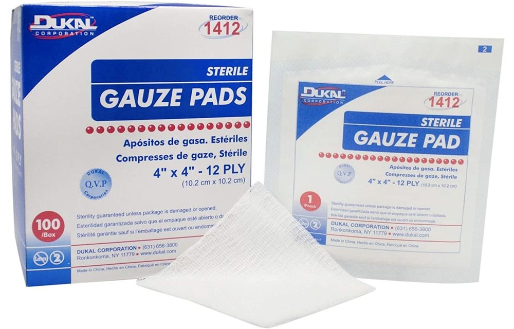 Sterile Gauze 4x4" 8-ply 50/bx