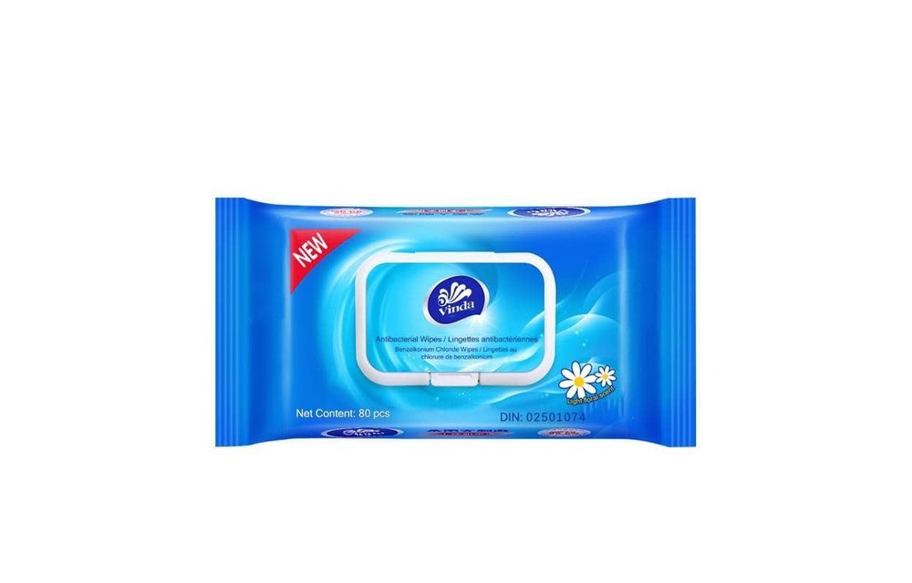 Vinda Antiseptic Sanitizing Wet Wipes 80 Pack