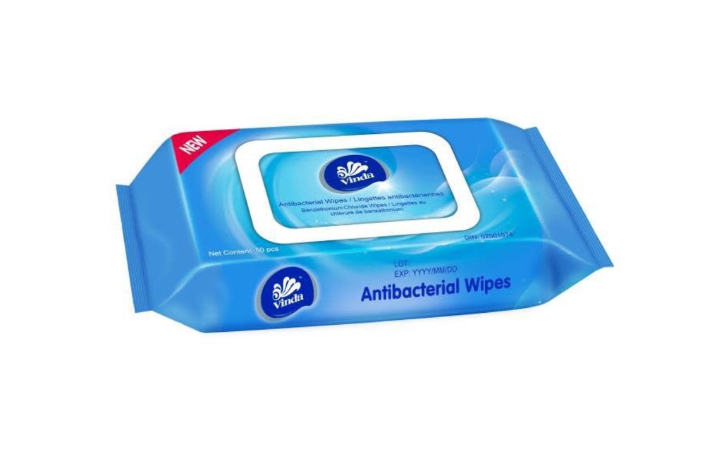 Vinda Antiseptic Sanitizing Wet Wipes 80 Pack