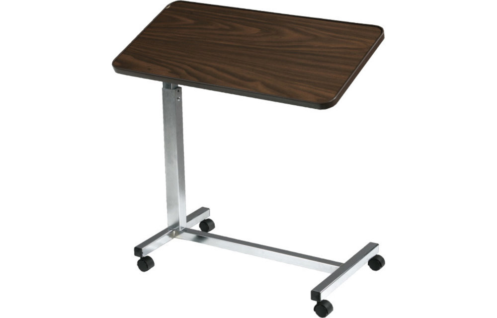 Drive Non-Tilt Overbed Table Walnut Top