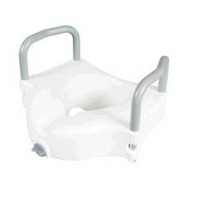 Carex Raised Toilet Seat w/Adjustable Arms 4.5''