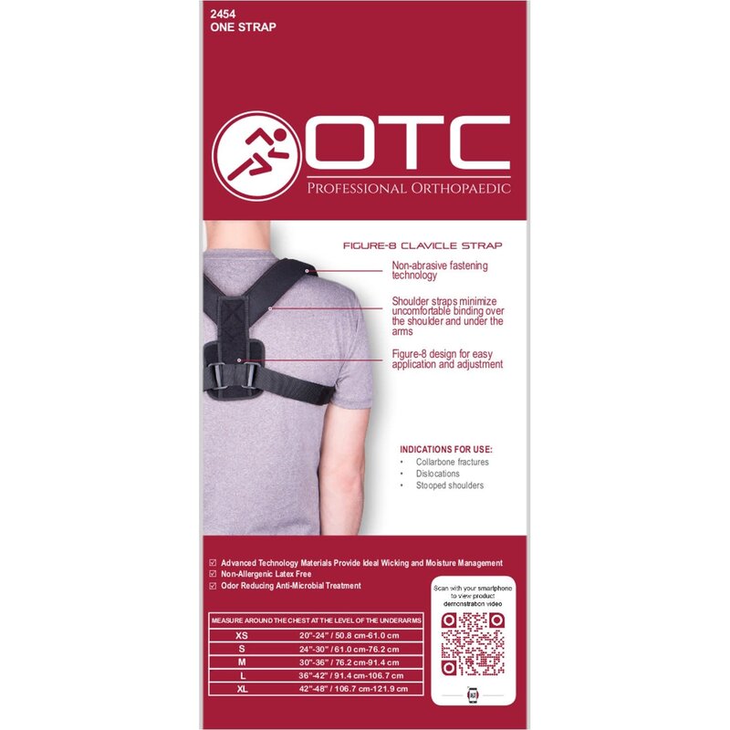 OTC - Airway Surgical OTC Figure-8 Clavicle Strap Posture Support