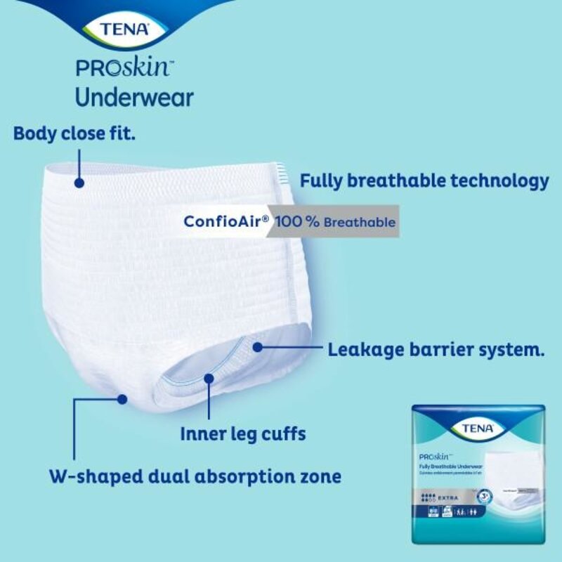 TENA-Tena Tena Extra Underwear  XLarge 12/bg 4/bx