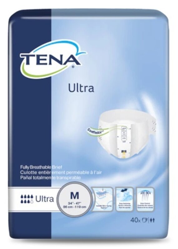 TENA-Tena Tena Stretch Ultra Brief Medium 40/bg 2/bx