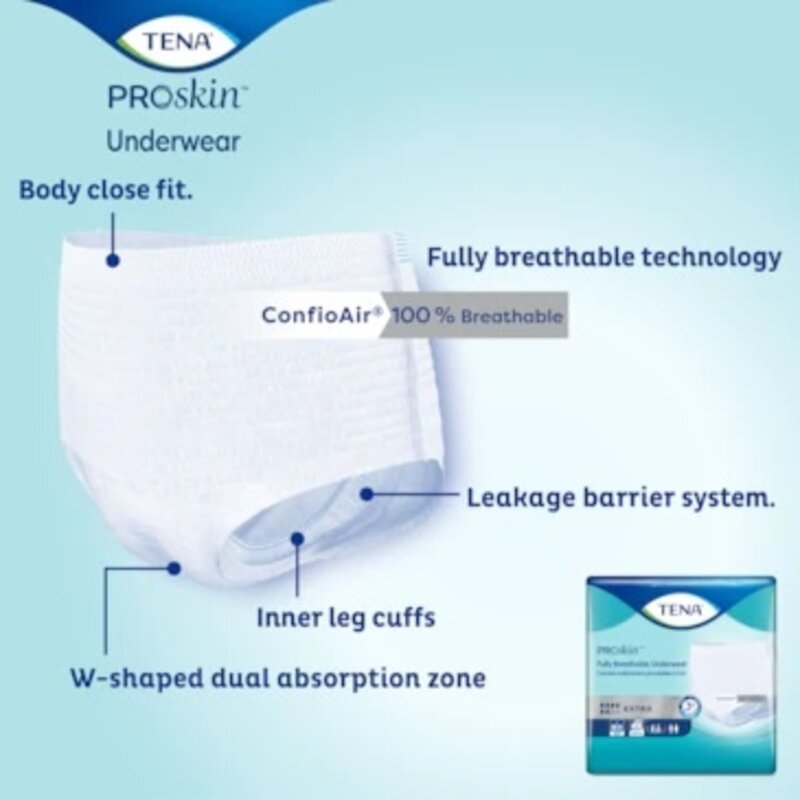TENA-Tena Tena Extra Underwear Small 16/bg 4/bx