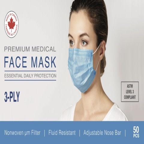 Kross ASTM Level 3 Medical Face Mask (50 Pack)