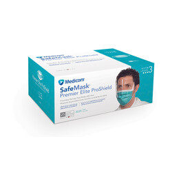 MDCM-Medicom SafeMask Level 3 Premier Elite ProShield with Visor 25/bx
