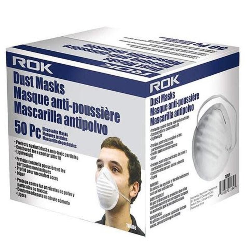 RK-ROK N95 Disposable Dust Masks 50/bx