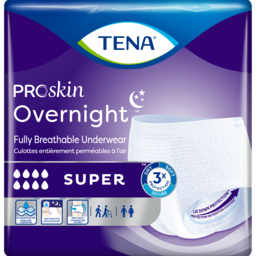 TENA-Tena Tena ProSkin Overnight Super Underwear Medium 14/bg 56/bx