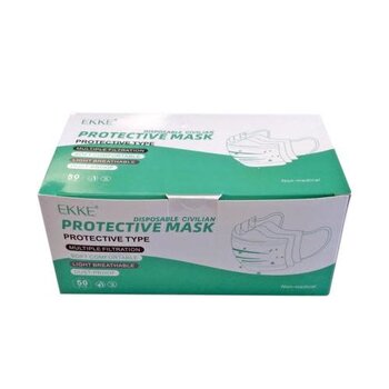 Ekke Ekke Disposable Face Mask 50/bx