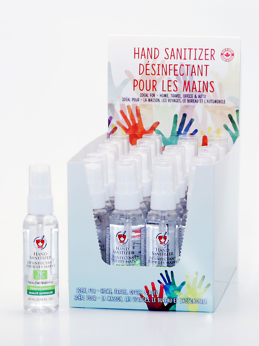 Hand Sanitizer Spray Travel Size 75% Ethanol 60ml/2.03oz