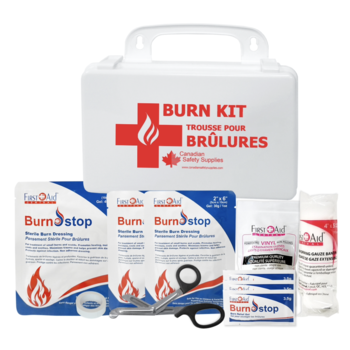 CSS-Canadian Safety Supplies First Aid Burn Kit - Plastic Case