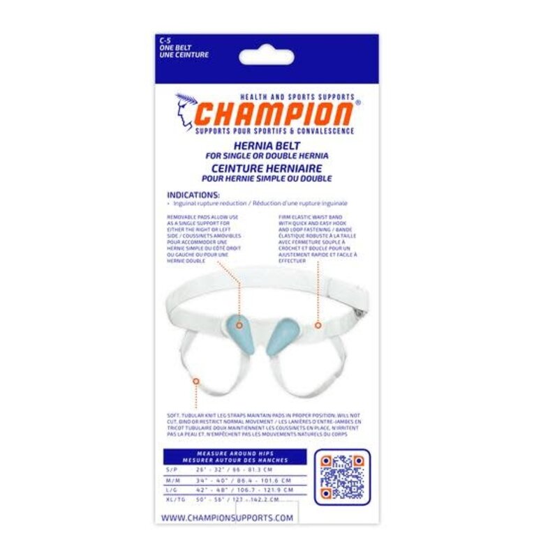CHPN-Champion Champion Hernia Belt Single/Double Hernia