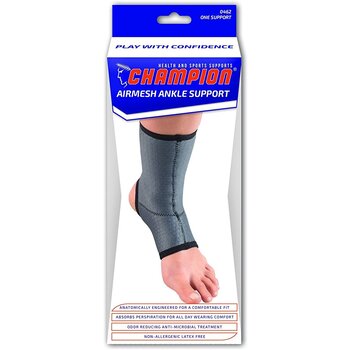 Champion Champian Airmesh Ankle Support Charcoal Medium