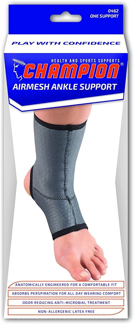 Champian Airmesh Ankle Support Charcoal Medium