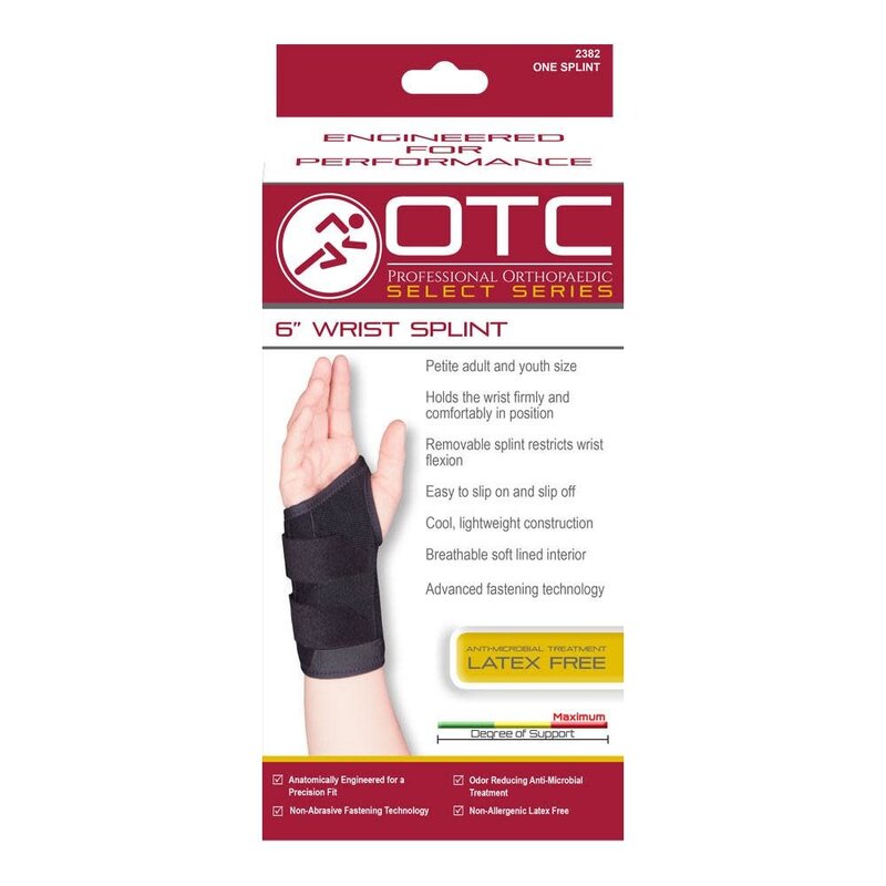 OTC - Airway Surgical OTC Wrist Splint 6" Left