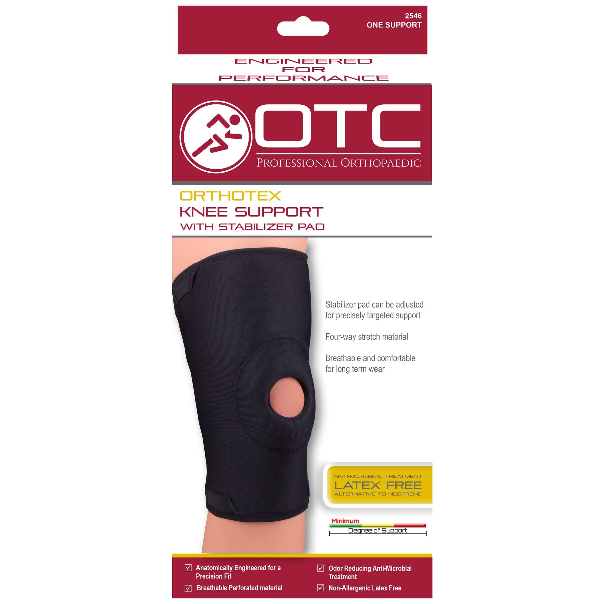OTC Orthotex Knee Support w/ Stabilizer Pad