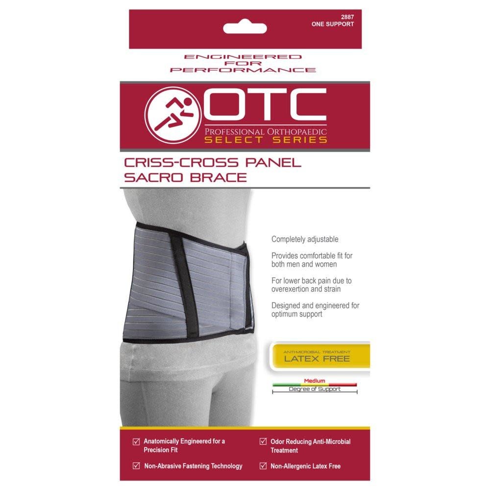 OTC - Airway Surgical OTC Criss-Cross Panel Sacro Brace Unisex