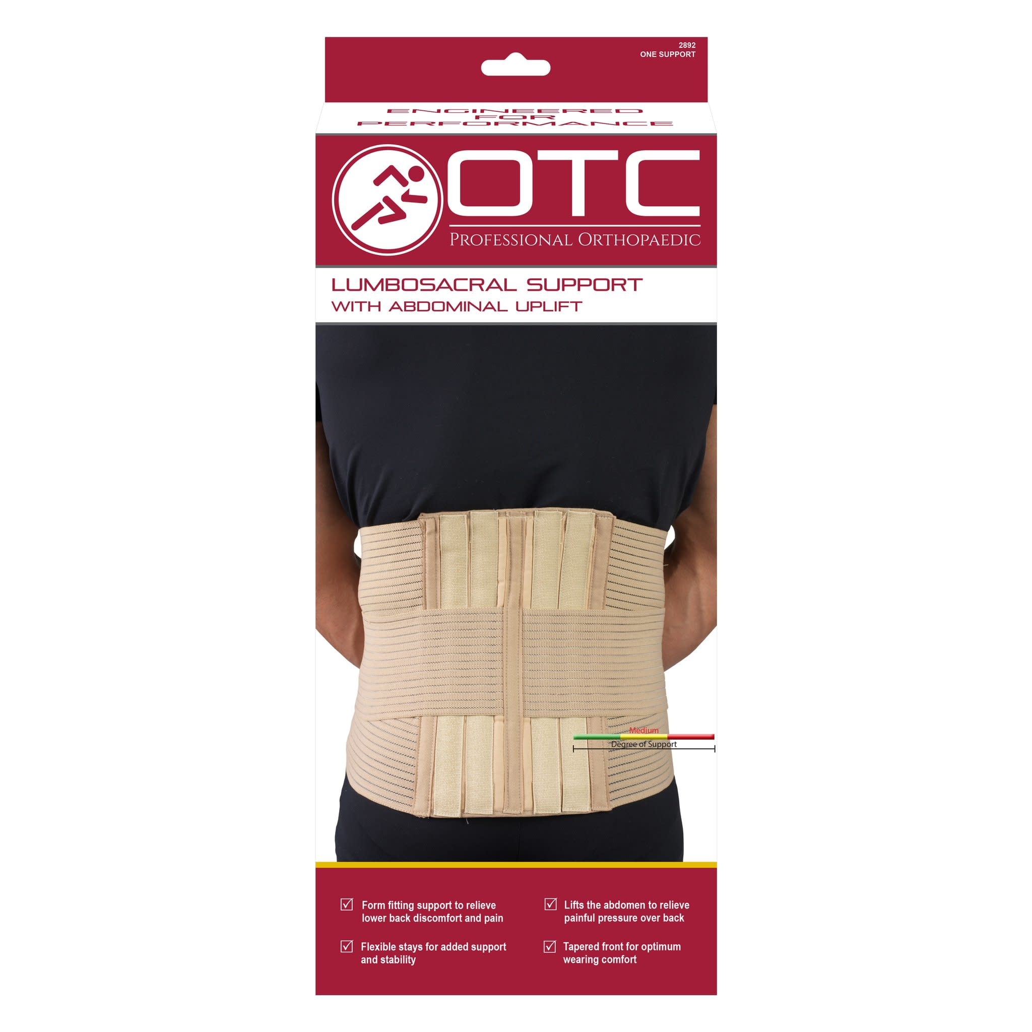 Lumbosacral Support w/Abdominal Uplift
