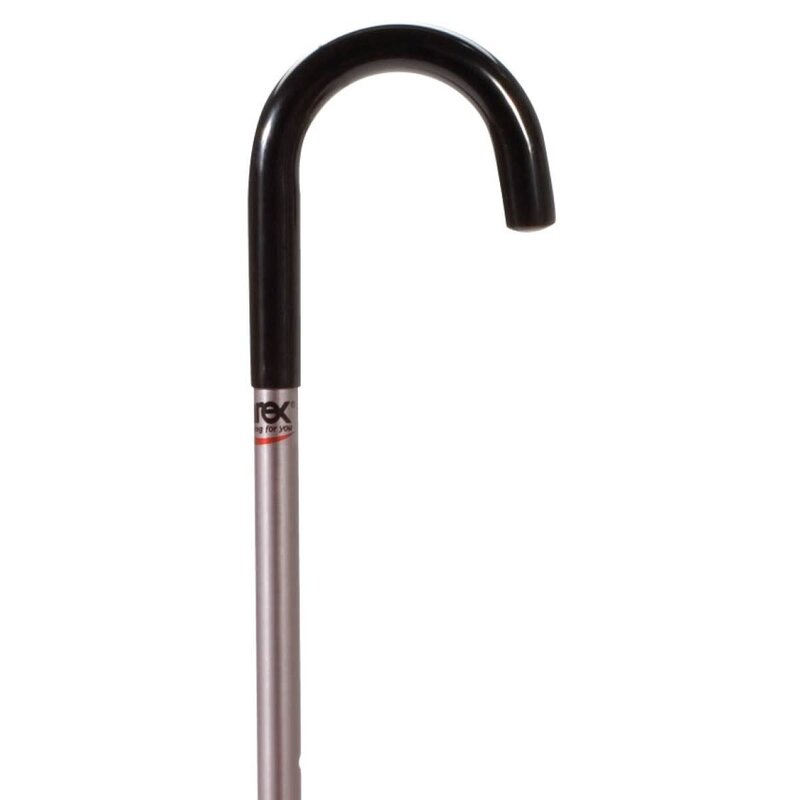 Carex Offset Aluminum Height Adjustable Cane