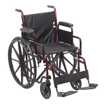 DRV-Drive Medical Drive Medical Red Rebel Lightweight Wheelchair
