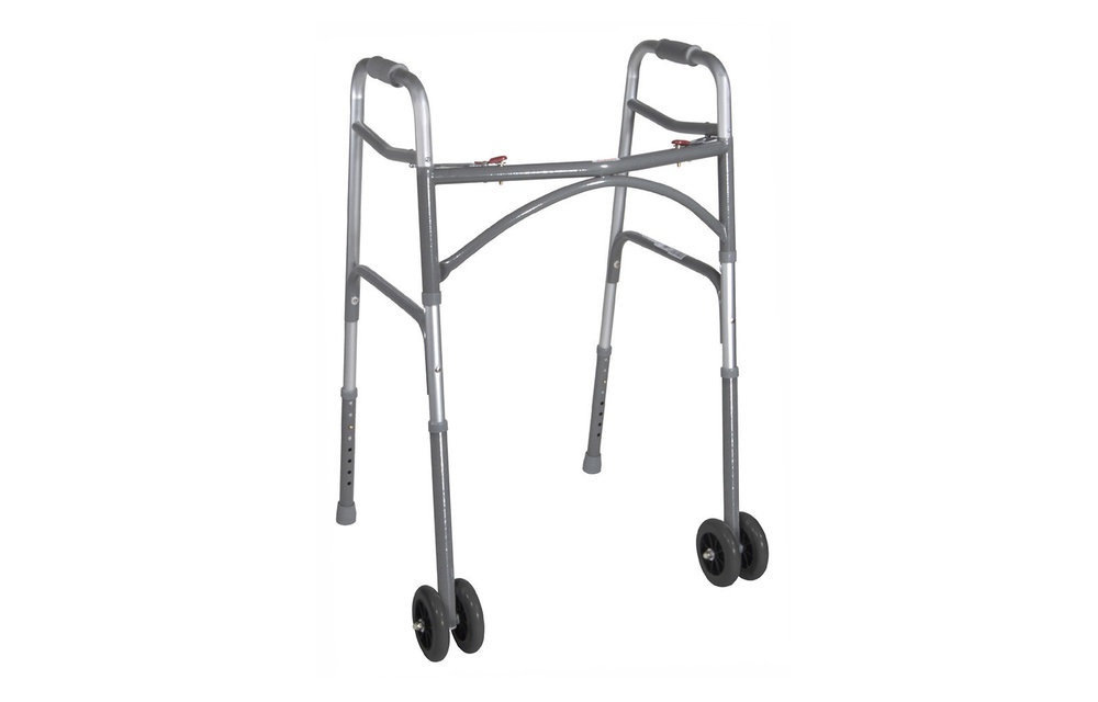 Drive Heavy Duty Aluminum 2-Wheel Walker 600lbs