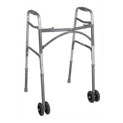 DRV-Drive Medical Drive Bariatric Heavy Duty Aluminum 2-Wheel Walker 600lbs