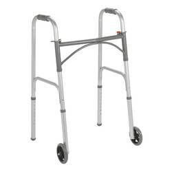 Drive Medical Drive Steel 2 Wheel Walker 350lbs Adult