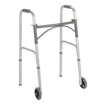 Drive Medical Drive Steel 2 Wheel Walker 350lbs Adult