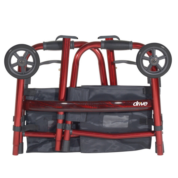 DRV-Drive Medical Drive Travel 2-Wheel Walker 300lbs