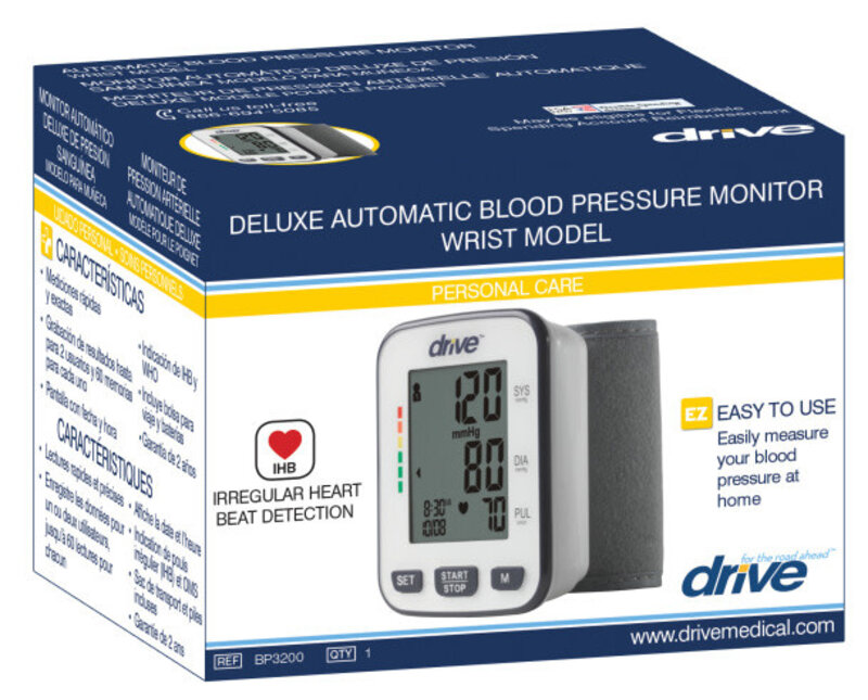 DRV-Drive Medical Deluxe Automatic Blood Pressure Monitor Wrist Model