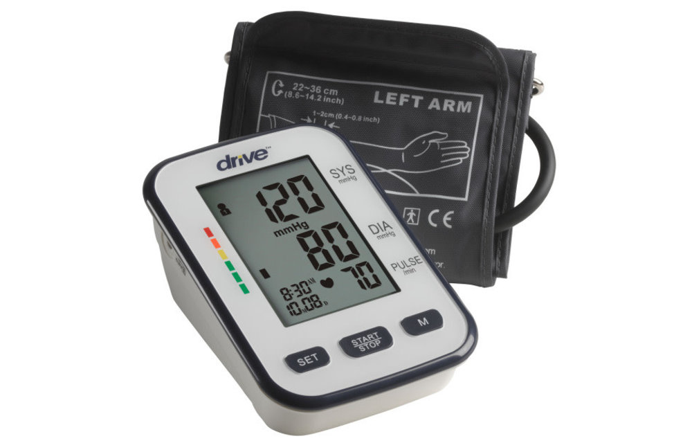 Deluxe Automatic Blood Pressure Monitor Upper Arm Cuff 8.5x14"