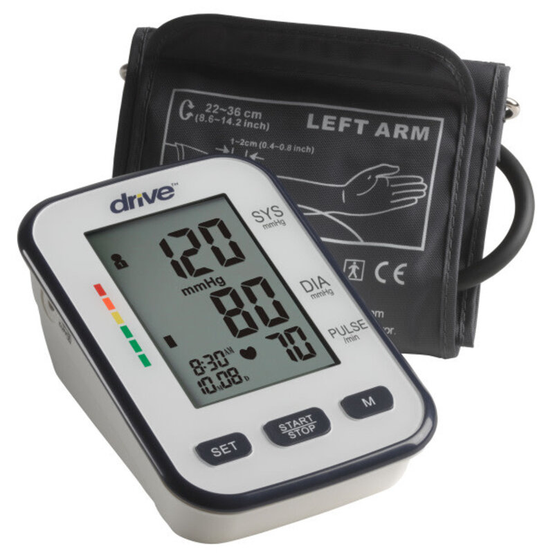 DRV-Drive Medical Deluxe Automatic Blood Pressure Monitor Upper Arm Cuff 8.5x14"