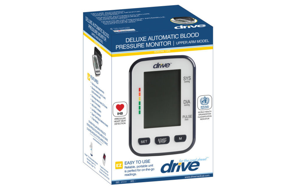 Deluxe Automatic Blood Pressure Monitor Upper Arm Cuff 8.5x14"