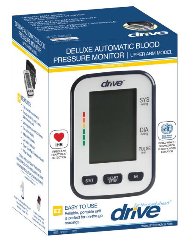 DRV-Drive Medical Deluxe Automatic Blood Pressure Monitor Upper Arm Cuff 8.5x14"