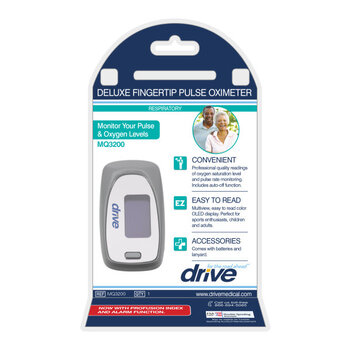 DRV-Drive Medical Deluxe Fingertip Pulse Oximeter View SpO2