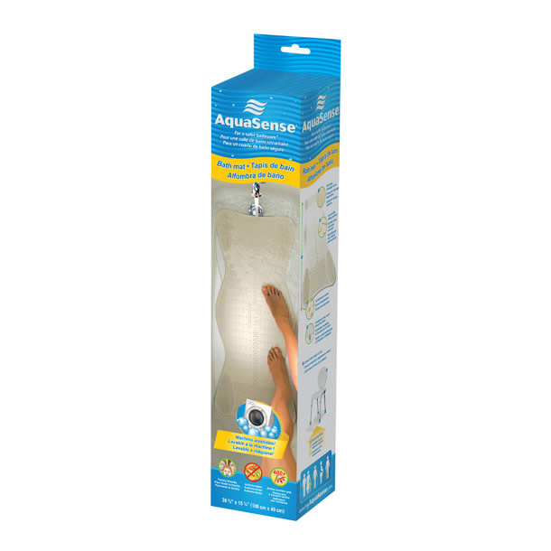 AquaSense Bath Mat Contoured w/Invigorating Massage Zones