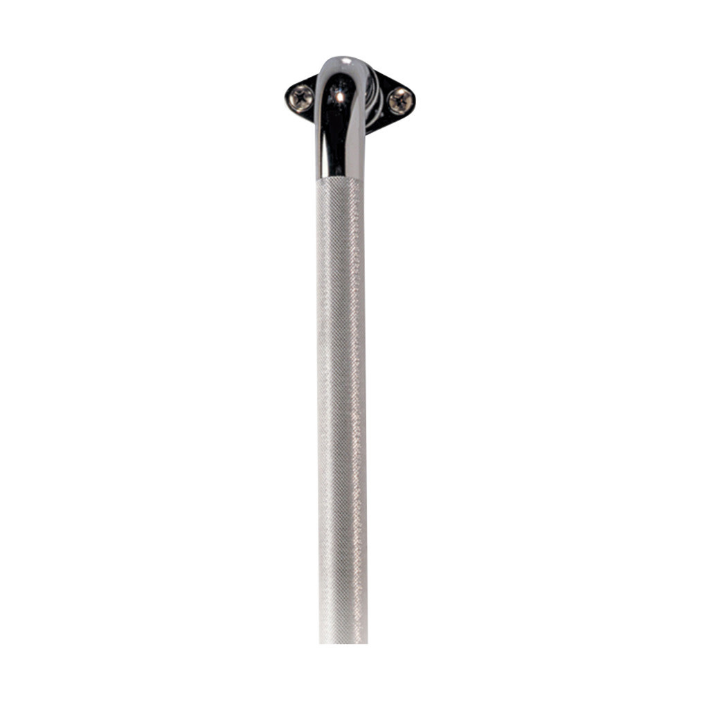 AquaSense Knurled Chrome Grab Bar w/Rotating Flange