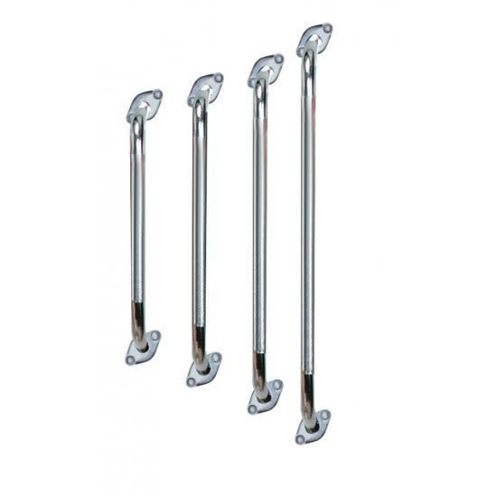 Chrome Knurled Grab Bar w/Rotating Flange
