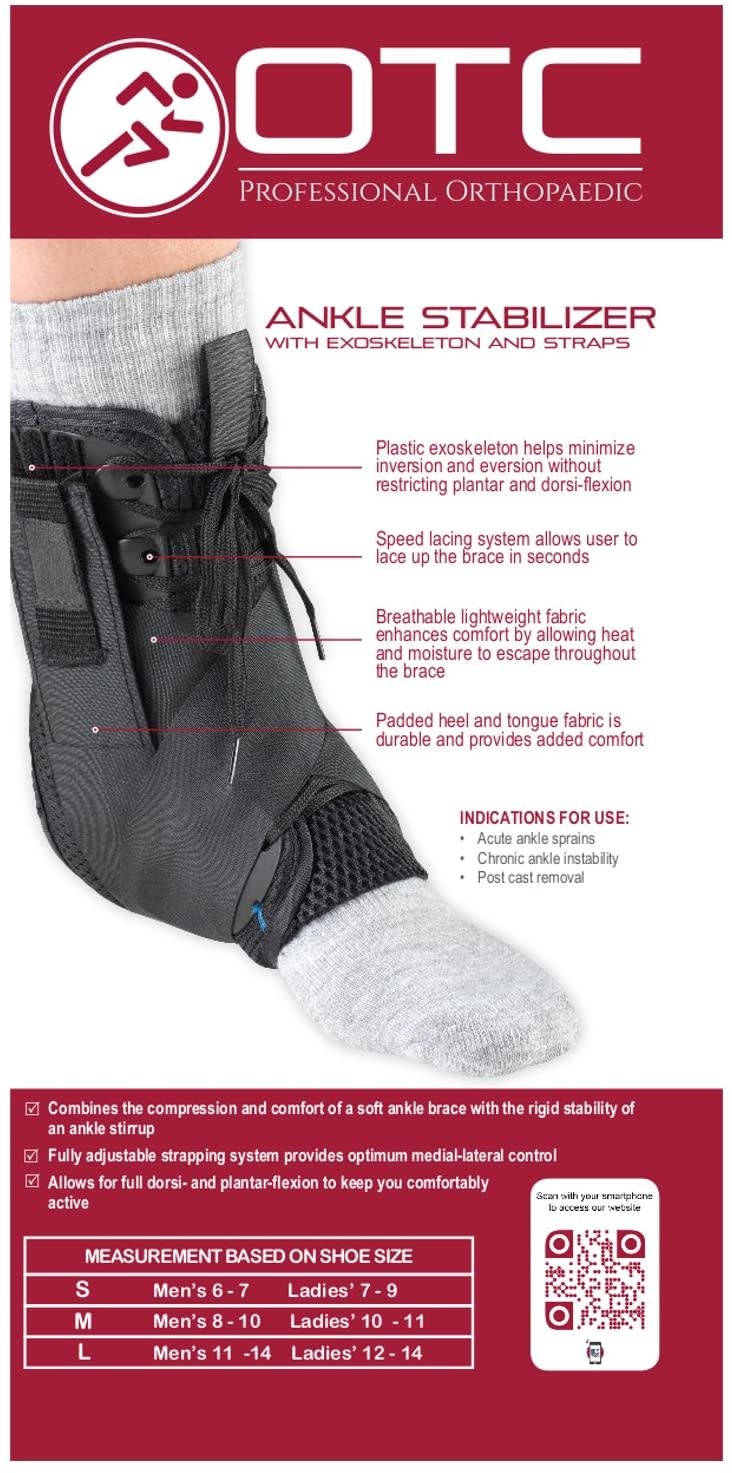 OTC Ankle Stabilizer w/Heel Locking Straps