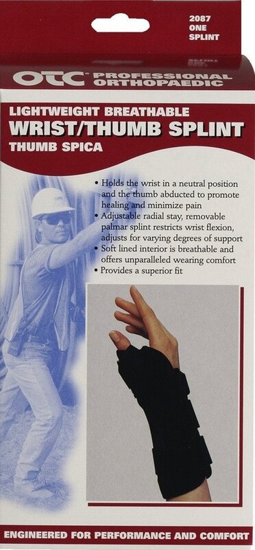 OTC - Airway Surgical OTC Wrist/Thumb Splint 8" Spica
