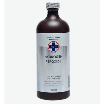 PSP - Pure Standard Products Hydrogen Peroxide 3% 500ml 4/bx - Box